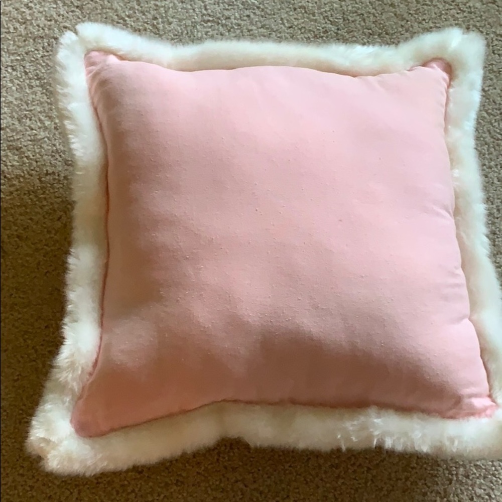 Pink decorative pilllow